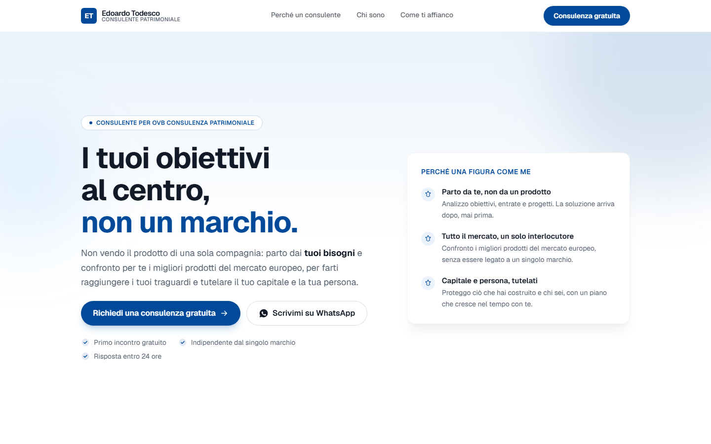 Consulente patrimoniale