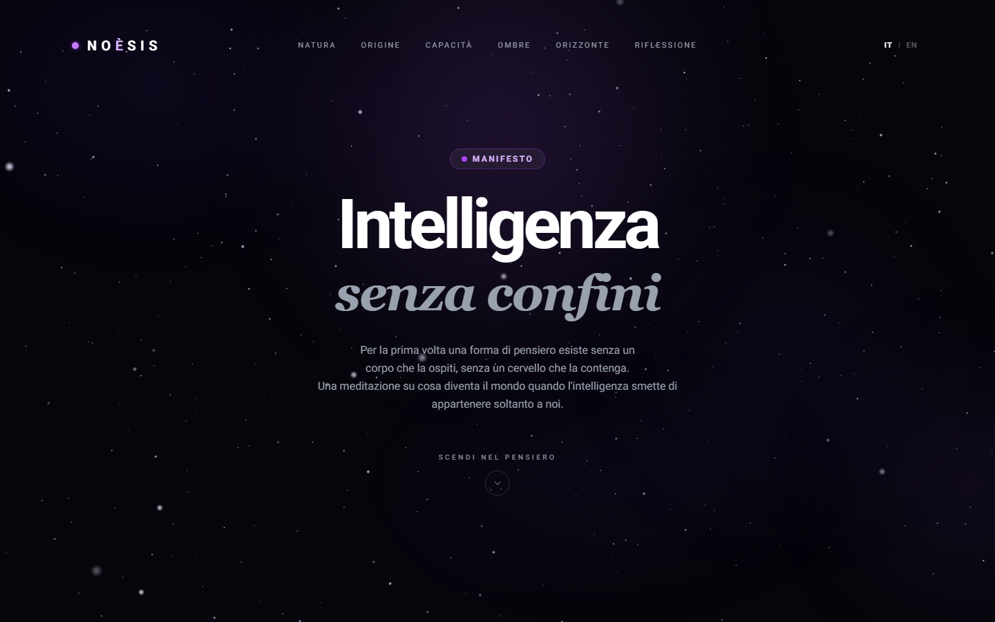 NOÈSIS — manifesto sull'AI